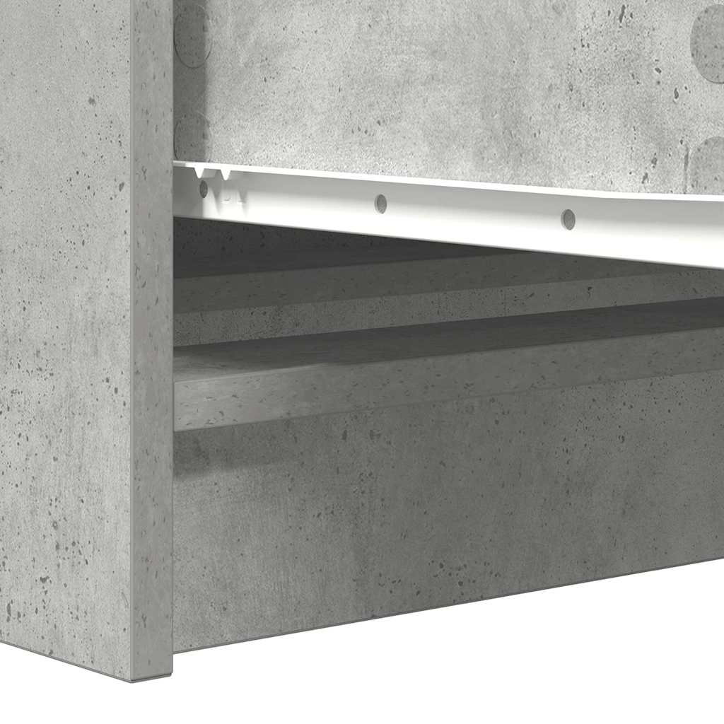 Buffet Gris béton 100x35x76 cm Bois d'ingénierie - XIOS