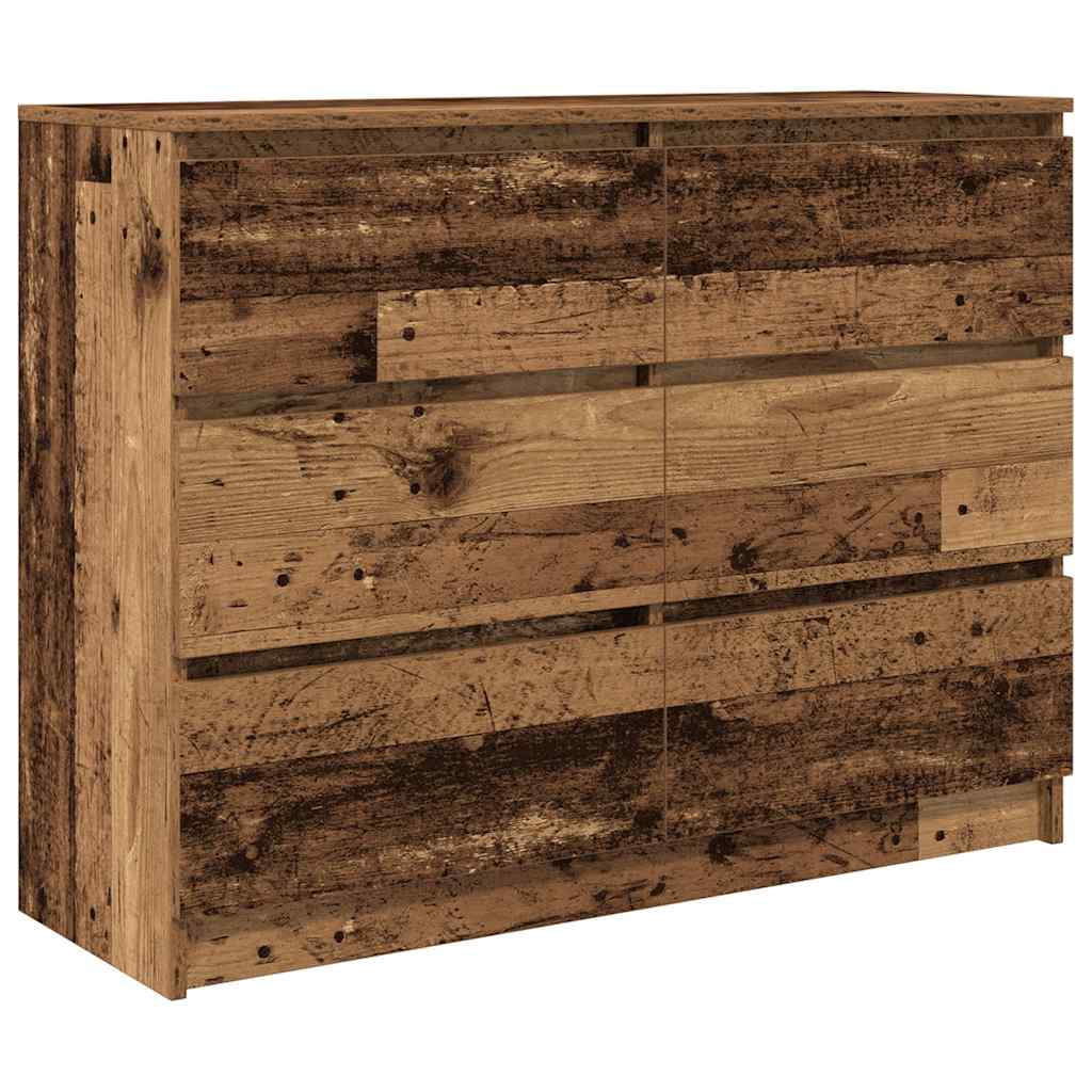 Buffet vieux bois 100x35x76 cm bois d'ingénierie - XIOS