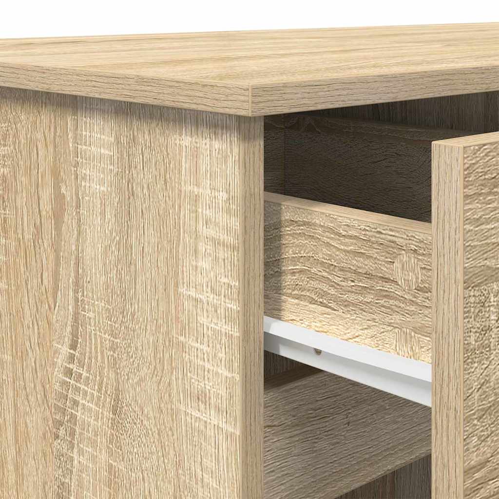 Bureau Chêne sonoma 140 x 49 x 76 cm Bois d'ingénierie - XIOS