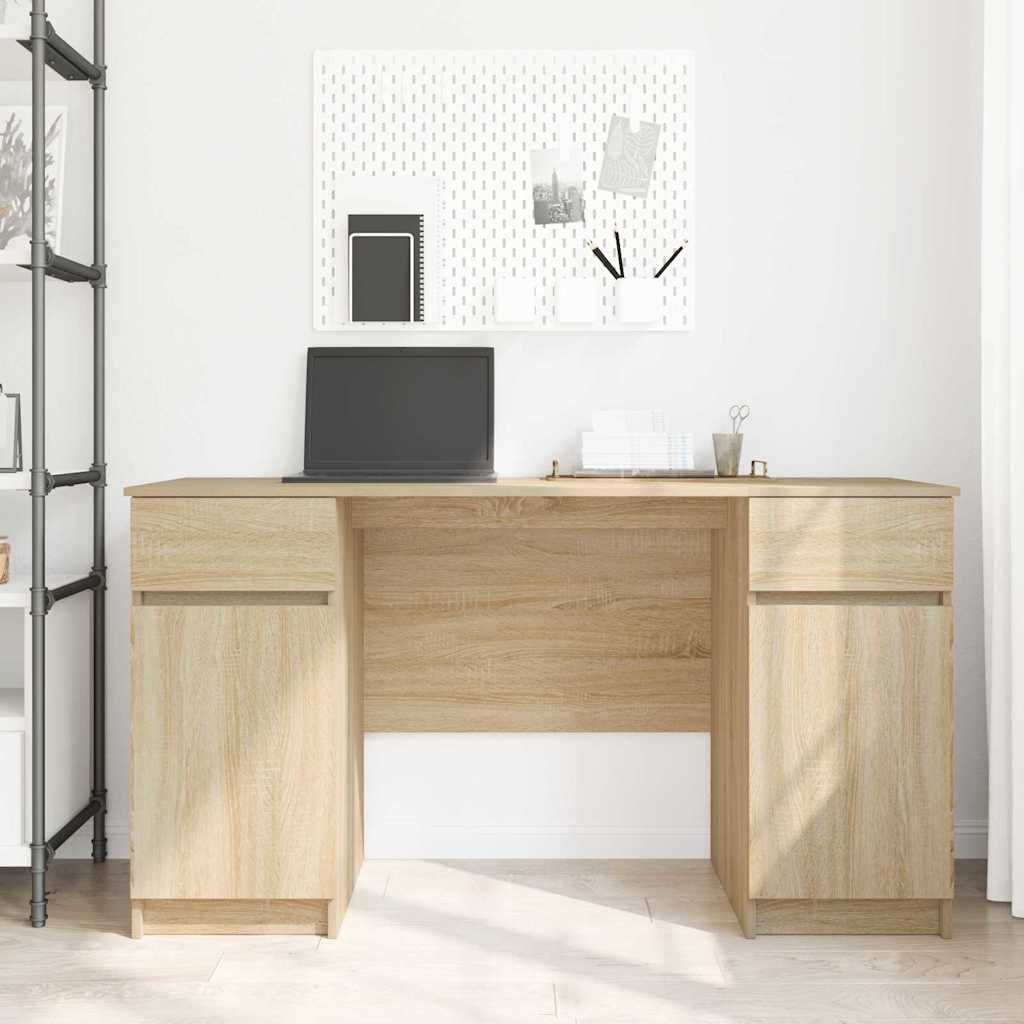 Bureau Chêne sonoma 140 x 49 x 76 cm Bois d'ingénierie - XIOS