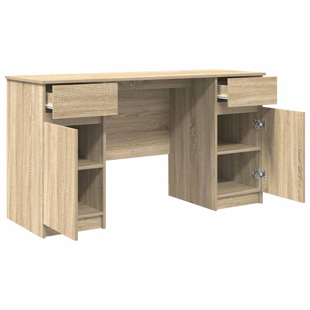 Bureau Chêne sonoma 140 x 49 x 76 cm Bois d'ingénierie - XIOS