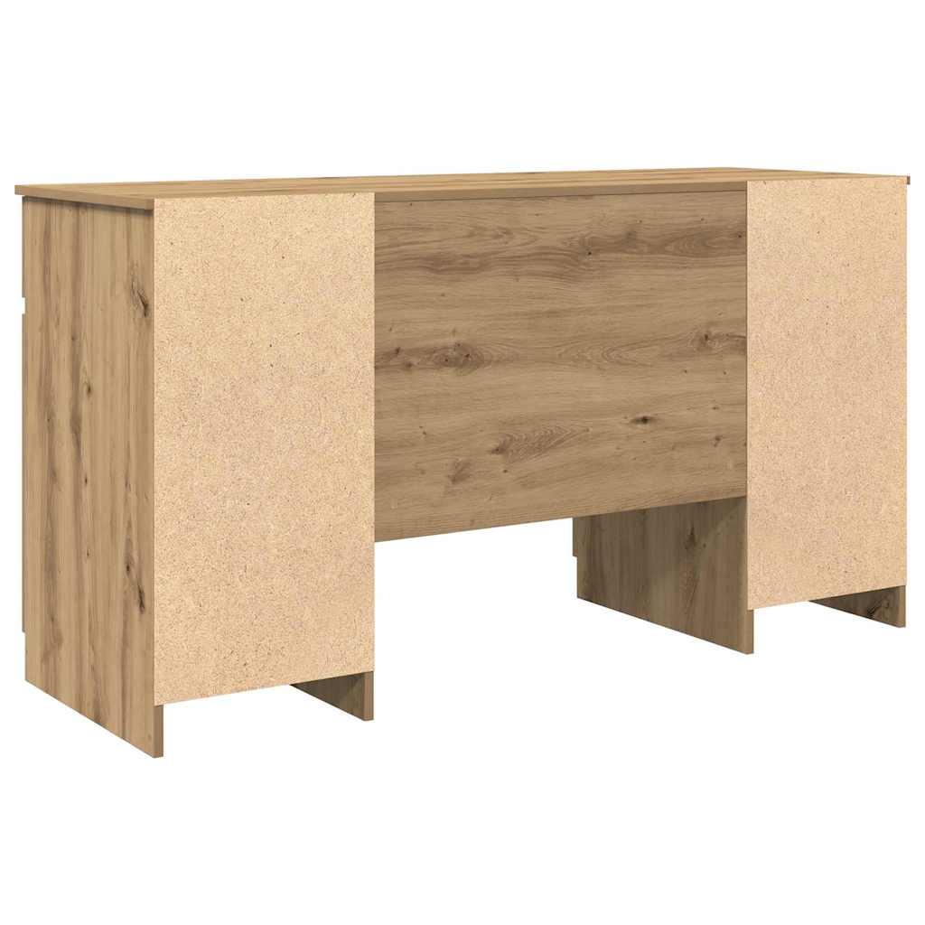 Bureau chêne artisanal 140 x 49 x 76 cm Bois d'ingénierie - XIOS
