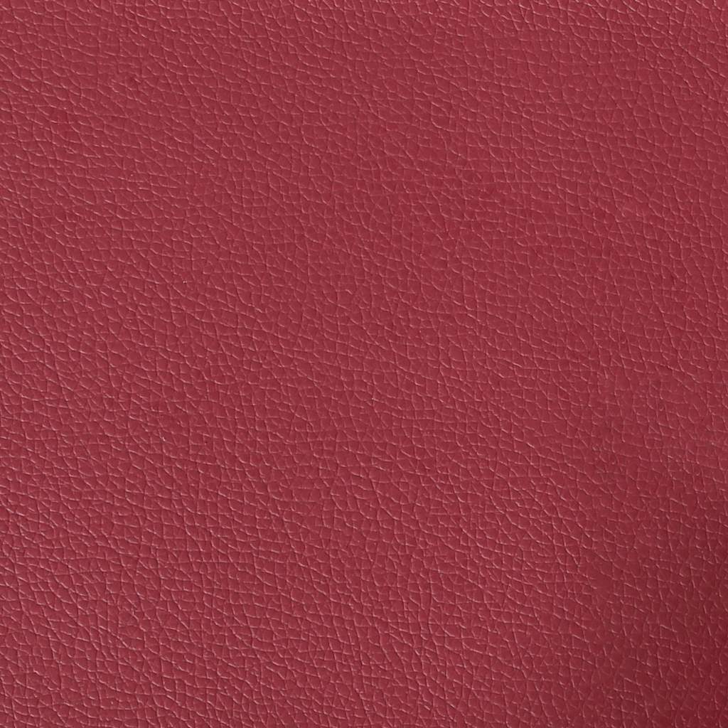 Canapé 2 places avec méridienne en L couleur bordeaux 125 cm en similicuir - XIOS