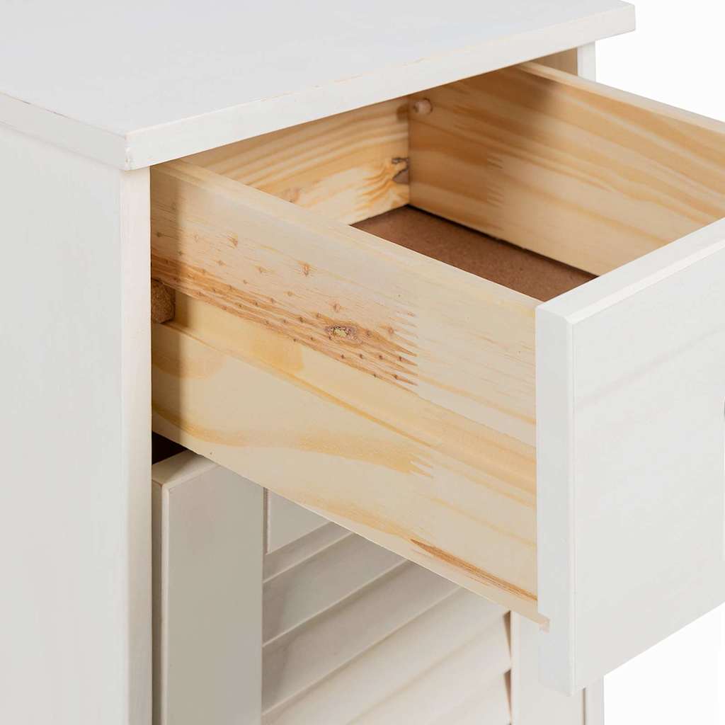 Ensemble de mobilier de salle de bain 4 pièces Blanc antique