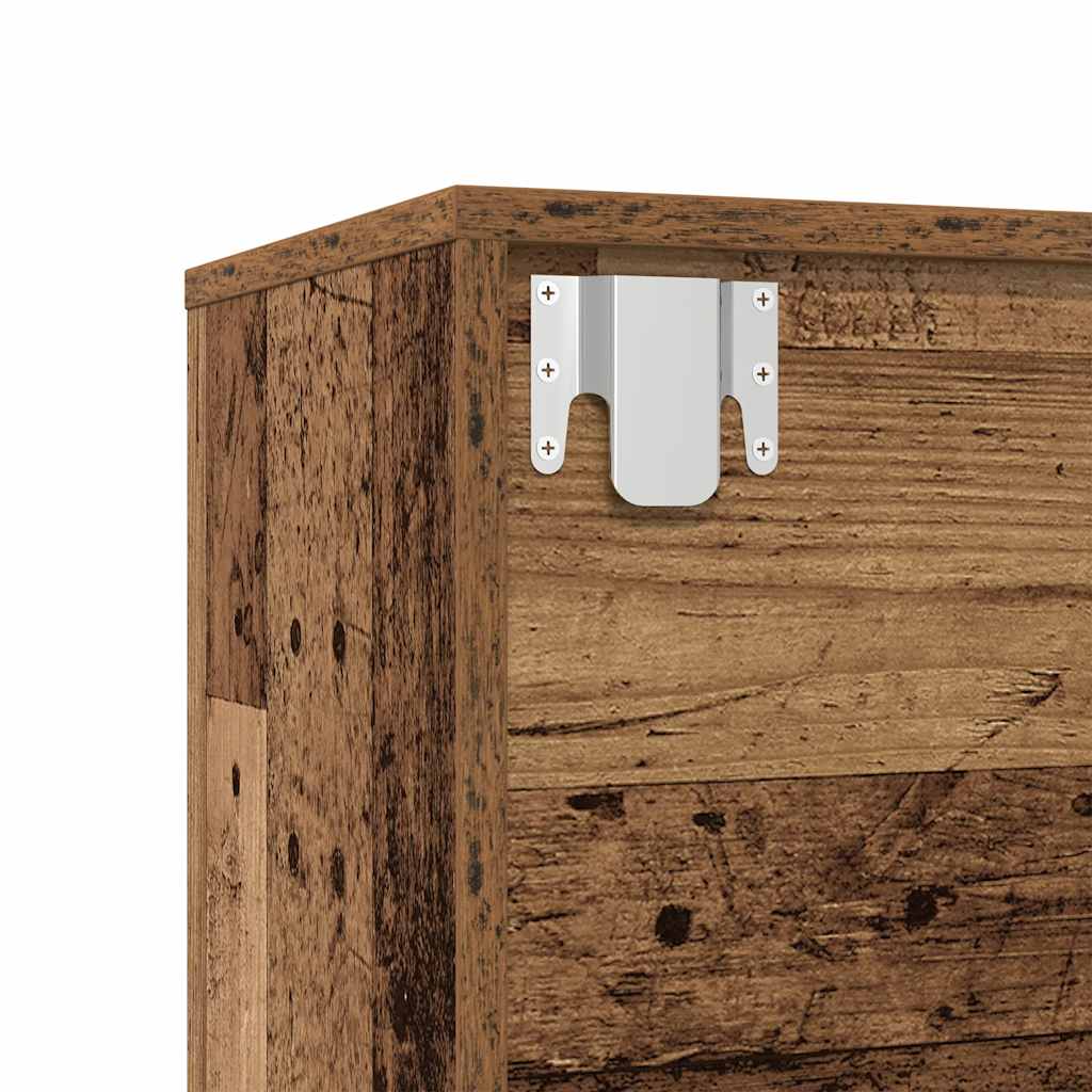 Bibliothèques 3 pcs vieux bois bois d'ingénierie - XIOS