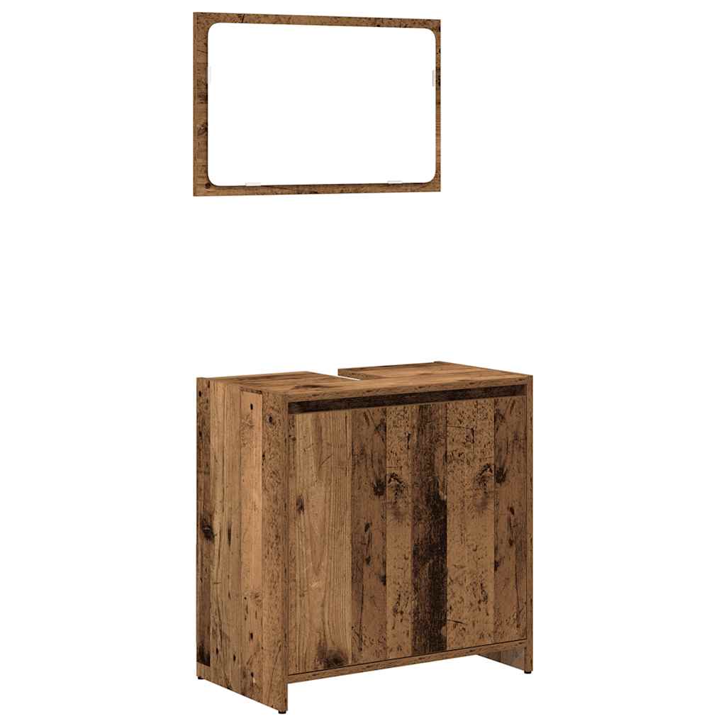 Ensemble de meubles salle de bain 4 pcs bois d'ingénierie