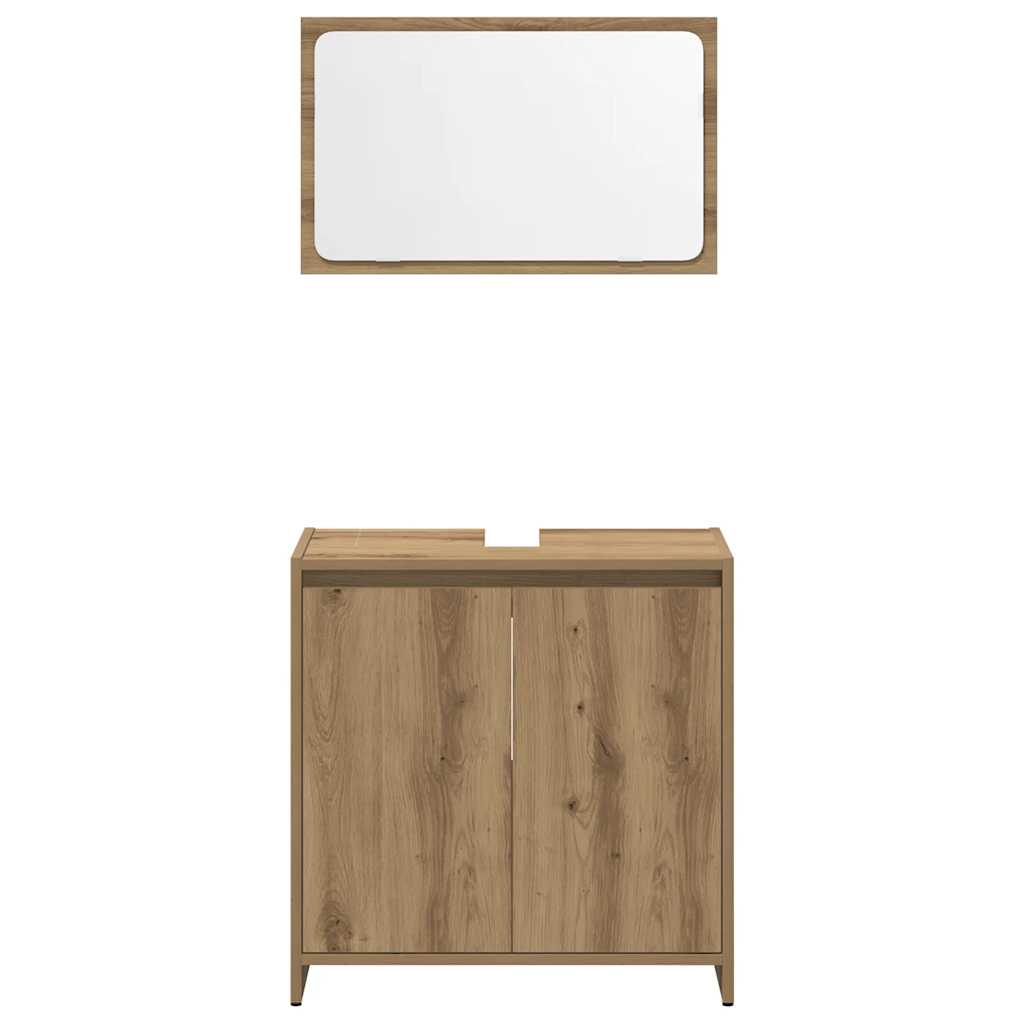 Ensemble de meubles salle de bain 4 pcs bois d'ingénierie