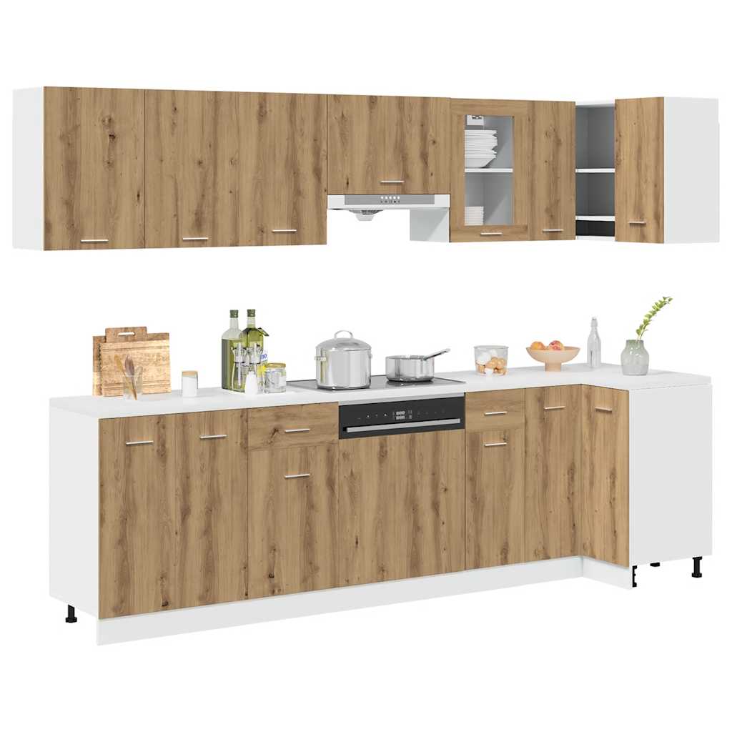 Ensemble d'armoires de cuisine 11 pcs chêne artisanal Meubles de cuisine vidaXL