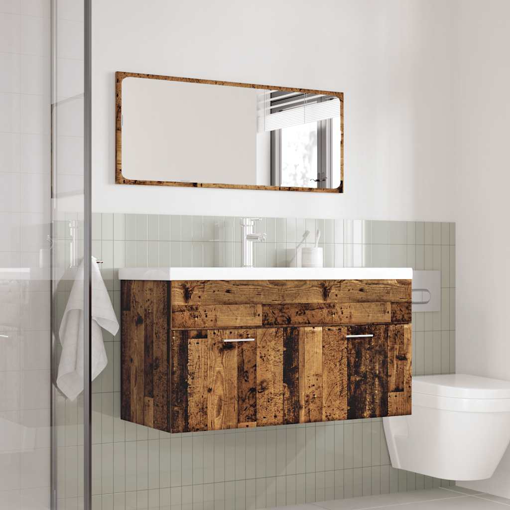 Ensemble de meubles salle de bain 3 pcs bois d'ingénierie