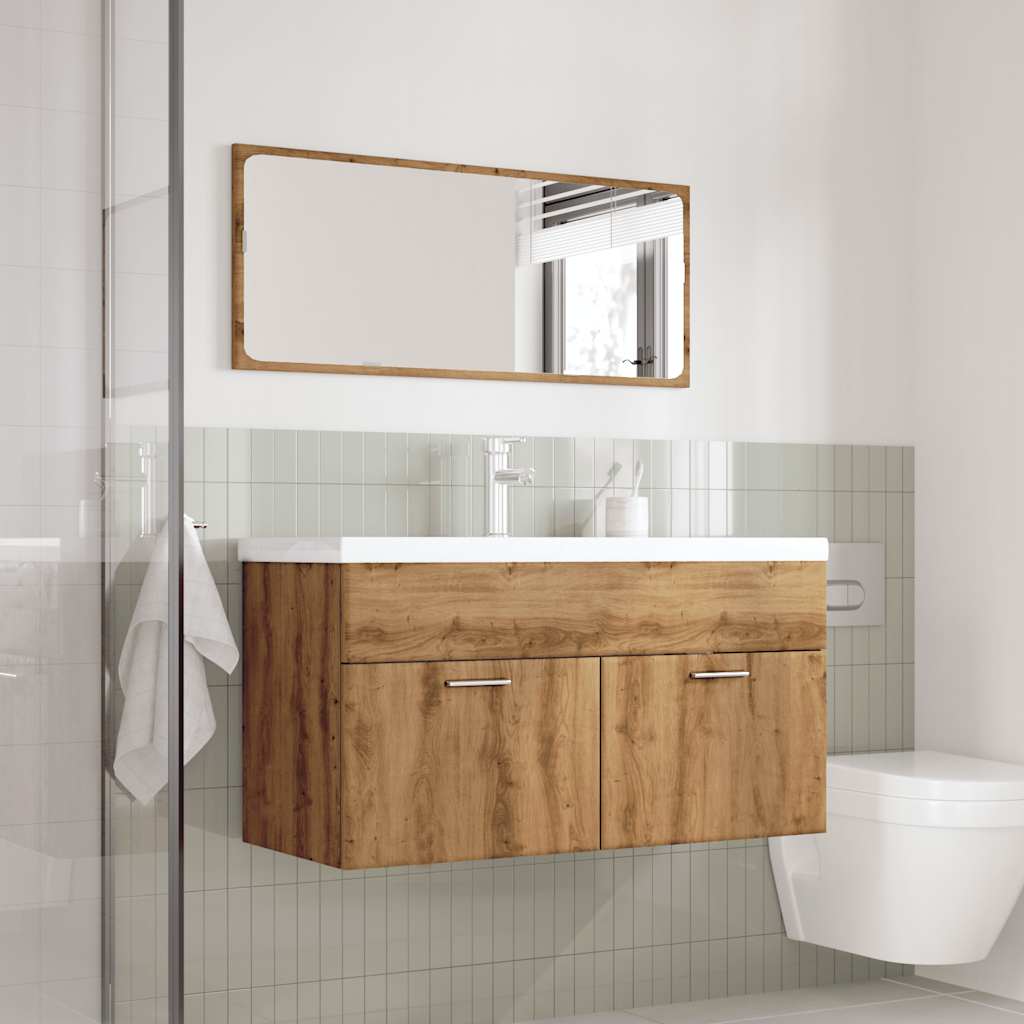 Ensemble de meubles salle de bain 3 pcs bois d'ingénierie