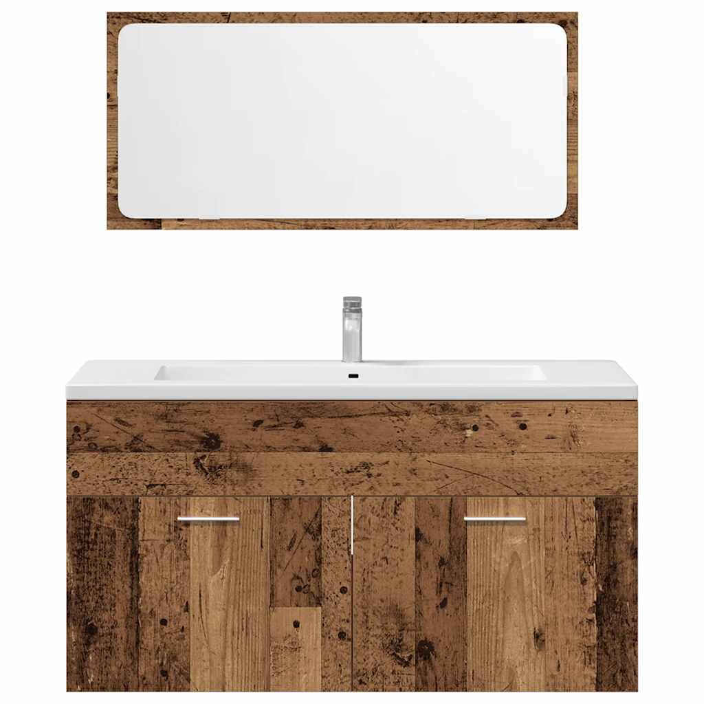 Ensemble de meubles salle de bain 4 pcs bois d'ingénierie