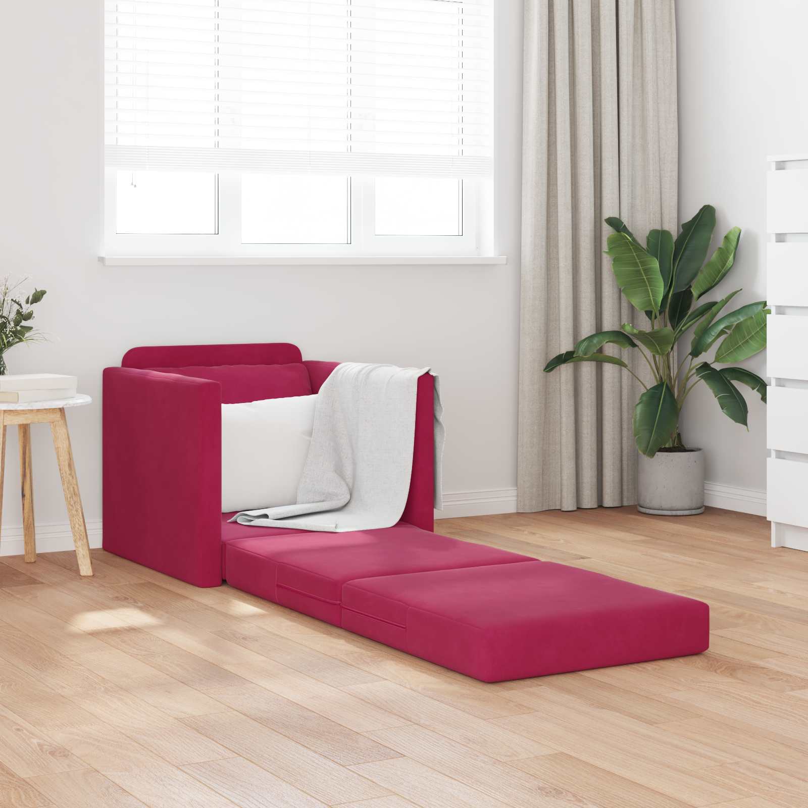Canapé-Lit Bordeaux 74 x 77 x 81 cm Velours