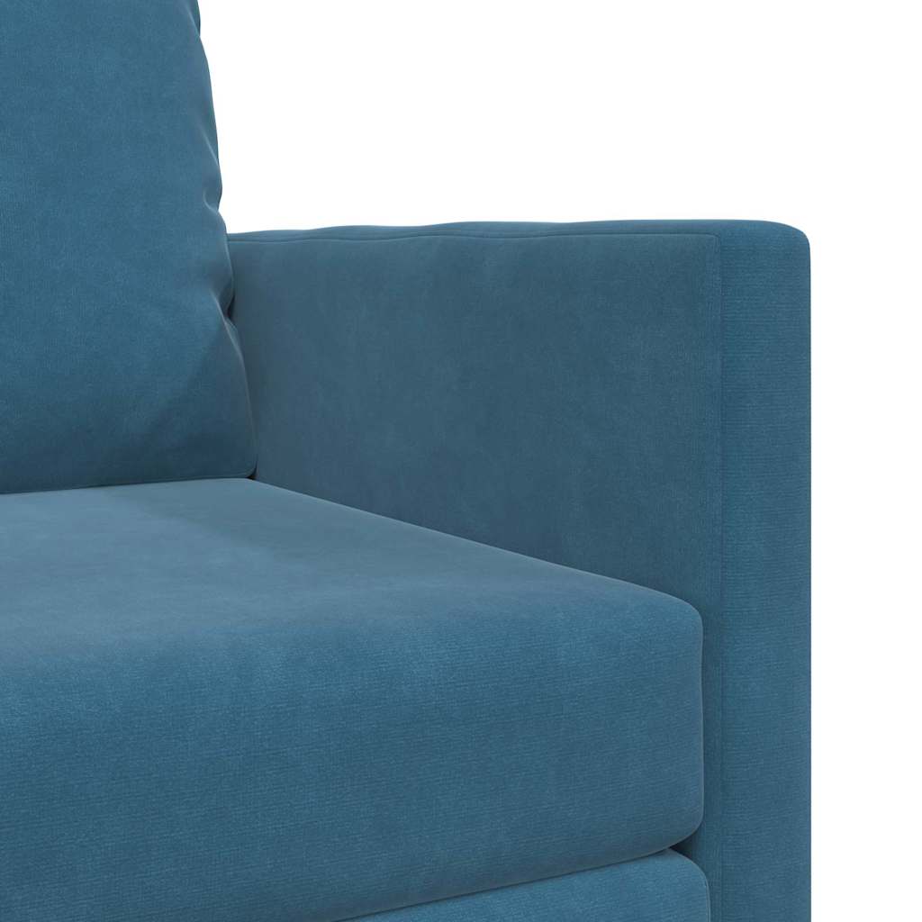 Canapé-lit avec coussin Bleu 74 x 77 x 81 cm Velours - XIOS
