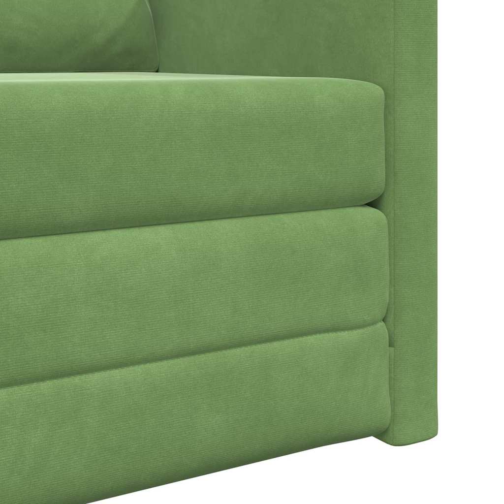 Canapé-Lit 60cm Vert clair Velours - XIOS