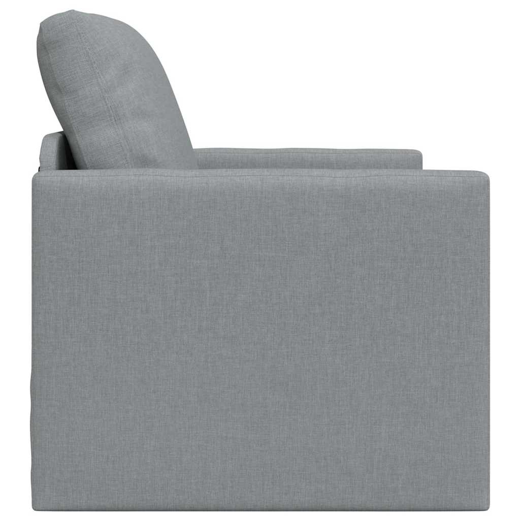 Canapé-lit avec coussin Gris clair 74 x 77 x 81 cm tissu - XIOS