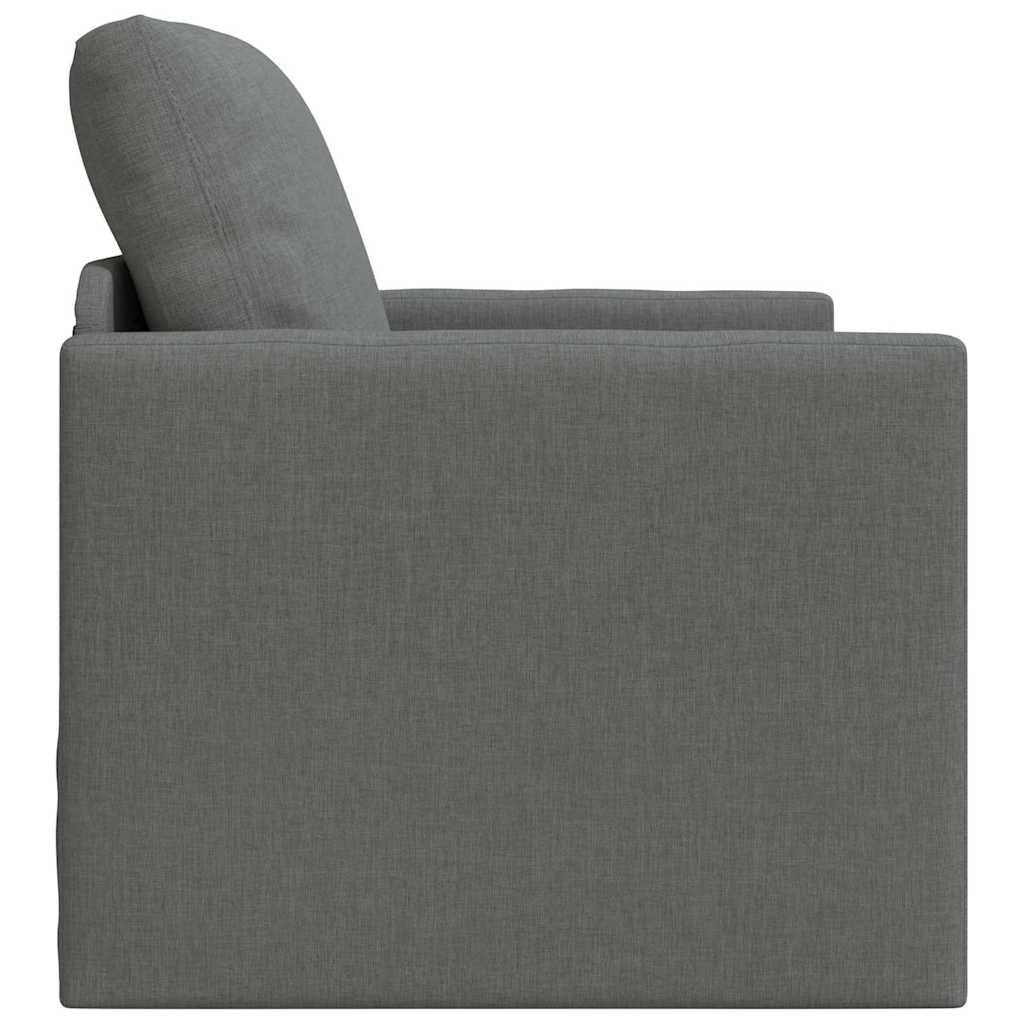 Canapé-lit avec coussin Gris foncé 74 x 77 x 81 cm tissu - XIOS