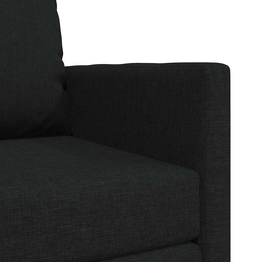 Canapé-lit avec coussin Noir 74 x 77 x 81 cm tissu - XIOS