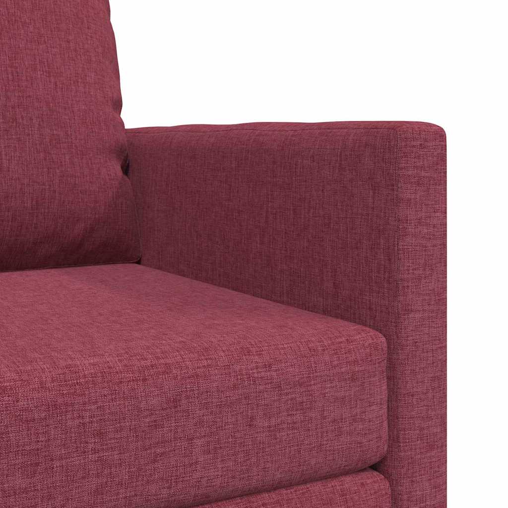 Canapé-lit avec coussin Rouge bordeaux 74 x 77 x 81 cm tissu - XIOS