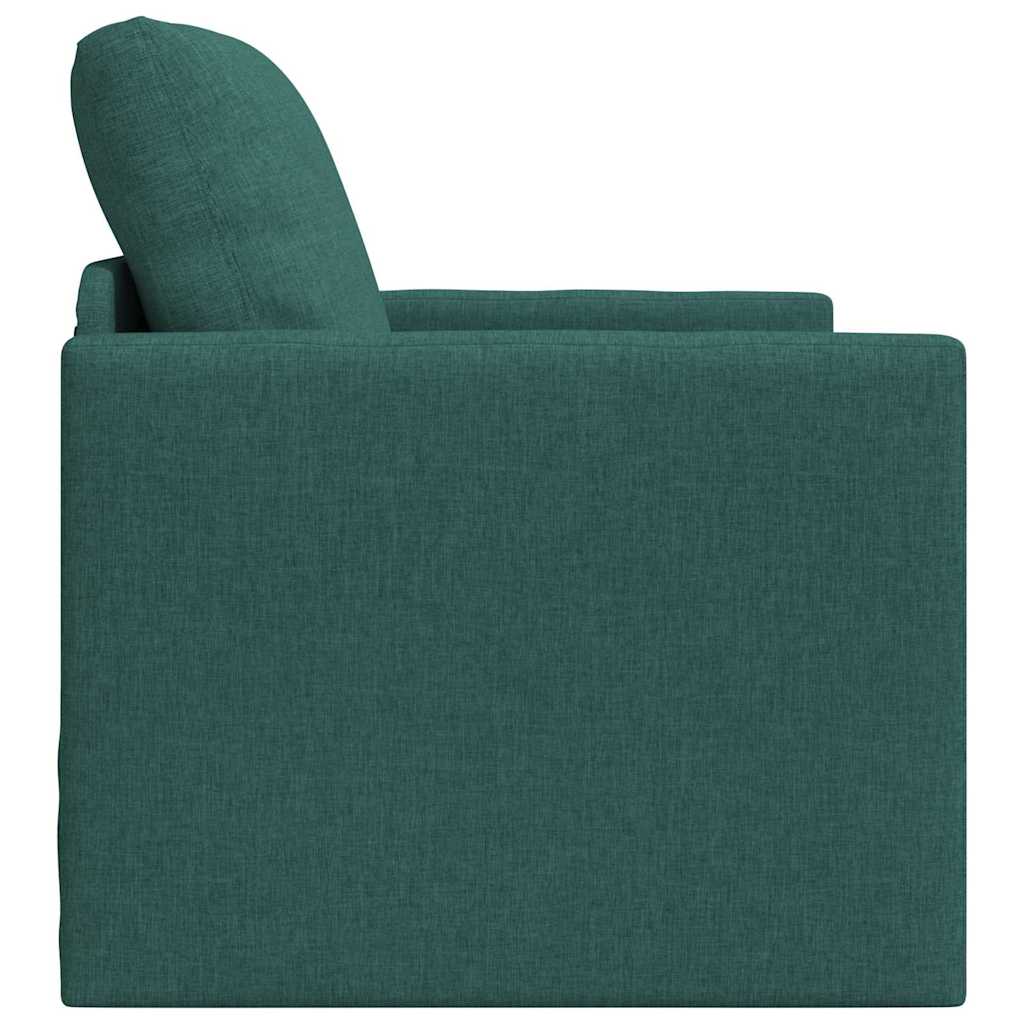 Canapé-lit avec coussin Vert foncé 74 x 77 x 81 cm tissu - XIOS