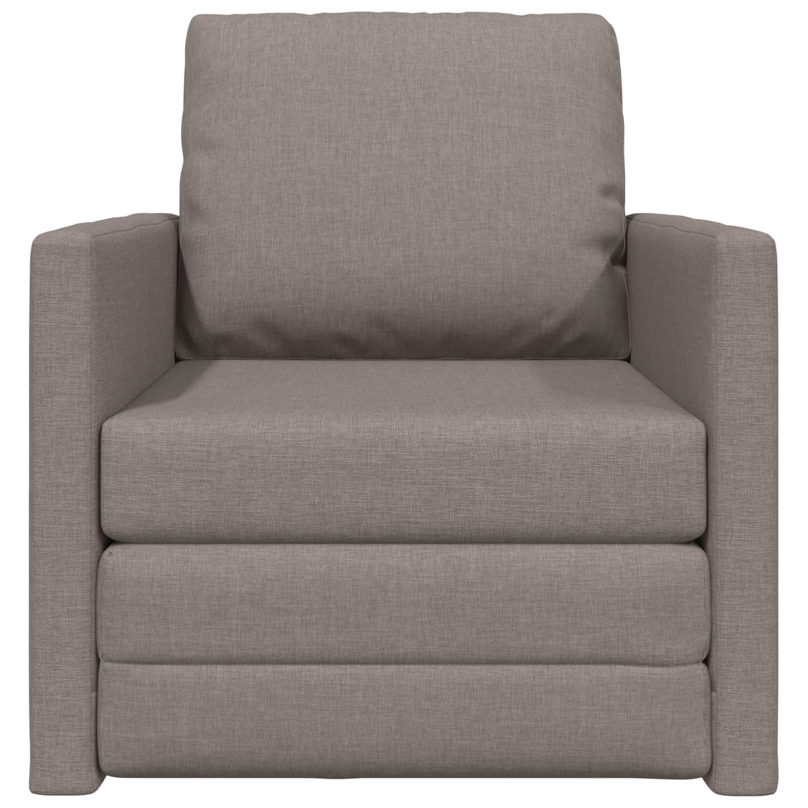 Canapé-Lit Taupe 74 x 77 x 81 cm tissu