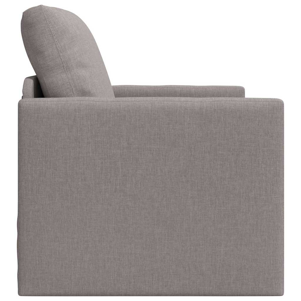 Canapé-lit avec coussin Taupe 74 x 77 x 81 cm tissu - XIOS