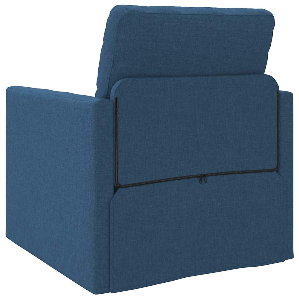 Canapé-lit avec coussin Bleu 74 x 77 x 81 cm tissu - XIOS