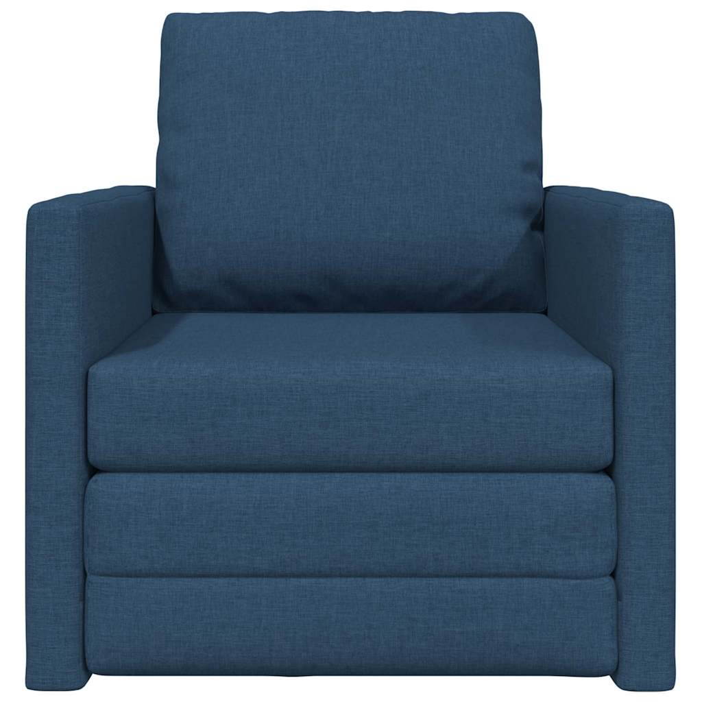 Canapé-lit avec coussin Bleu 74 x 77 x 81 cm tissu - XIOS