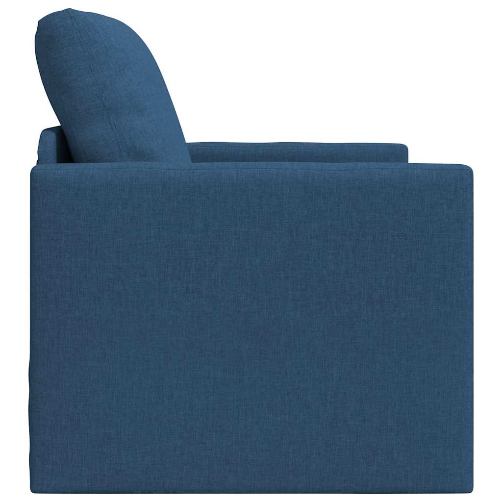 Canapé-lit avec coussin Bleu 74 x 77 x 81 cm tissu - XIOS