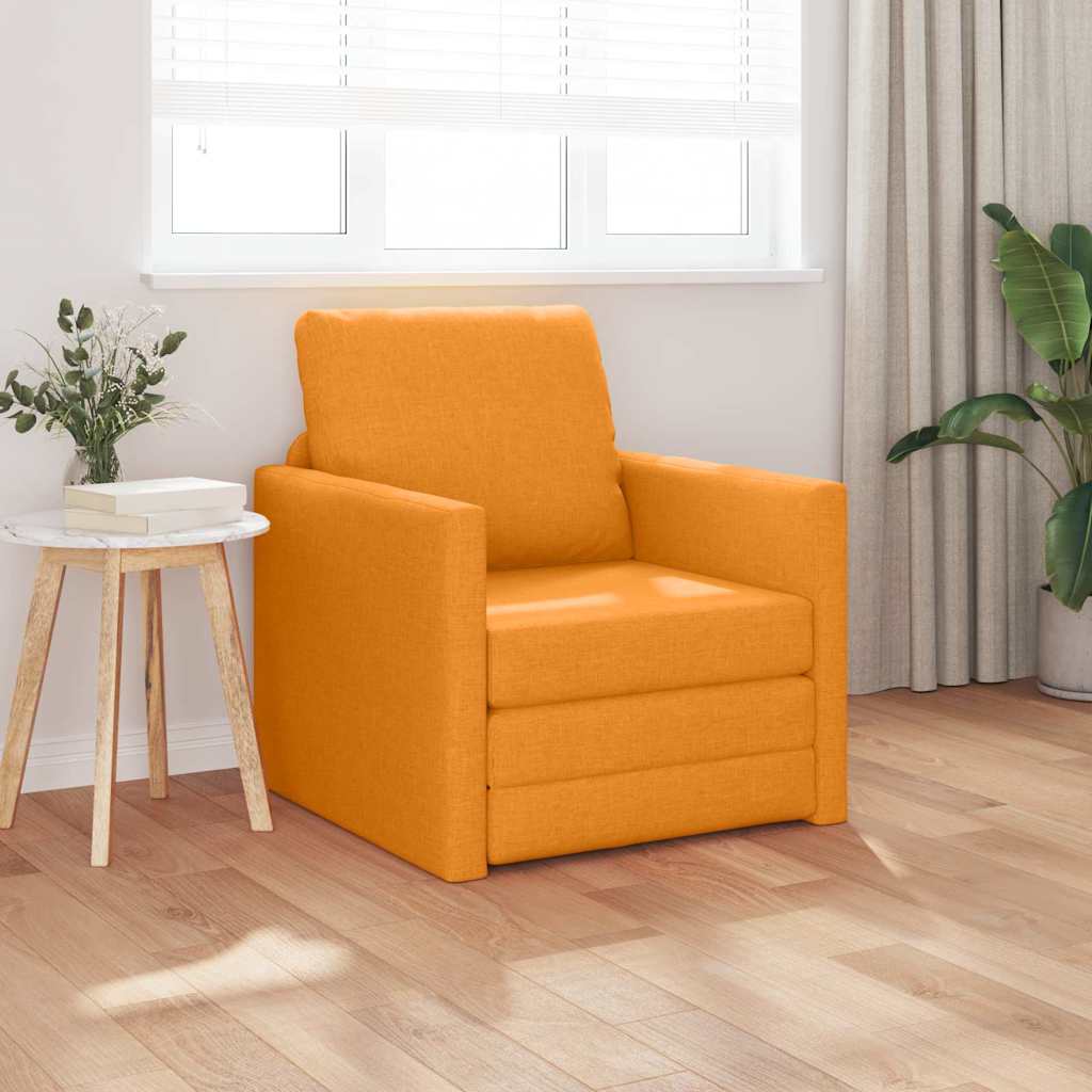 Canapé-lit avec coussin Jaune foncé 74 x 77 x 81 cm tissu - XIOS