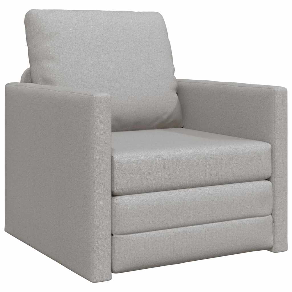 Canapé-lit avec coussin Gris nuage 74 x 77 x 81 cm tissu - XIOS