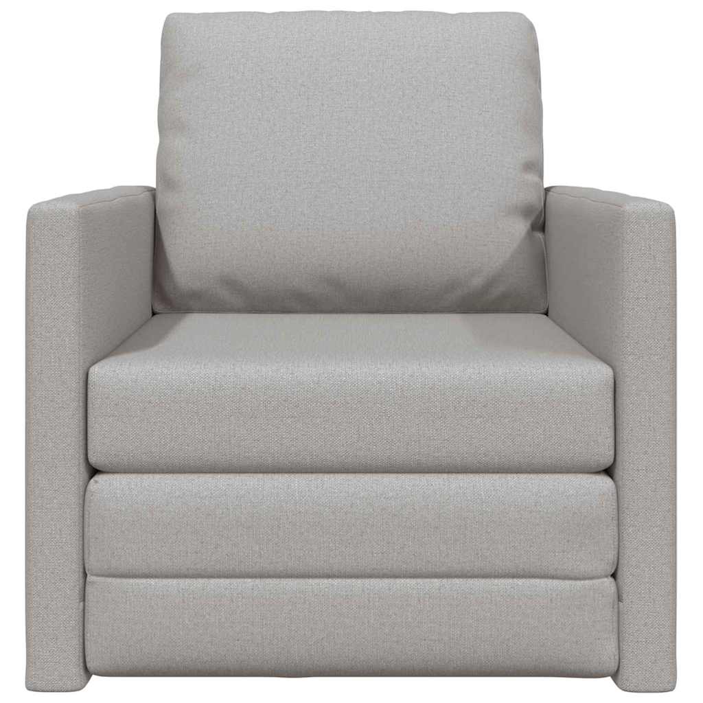 Canapé-lit avec coussin Gris nuage 74 x 77 x 81 cm tissu - XIOS