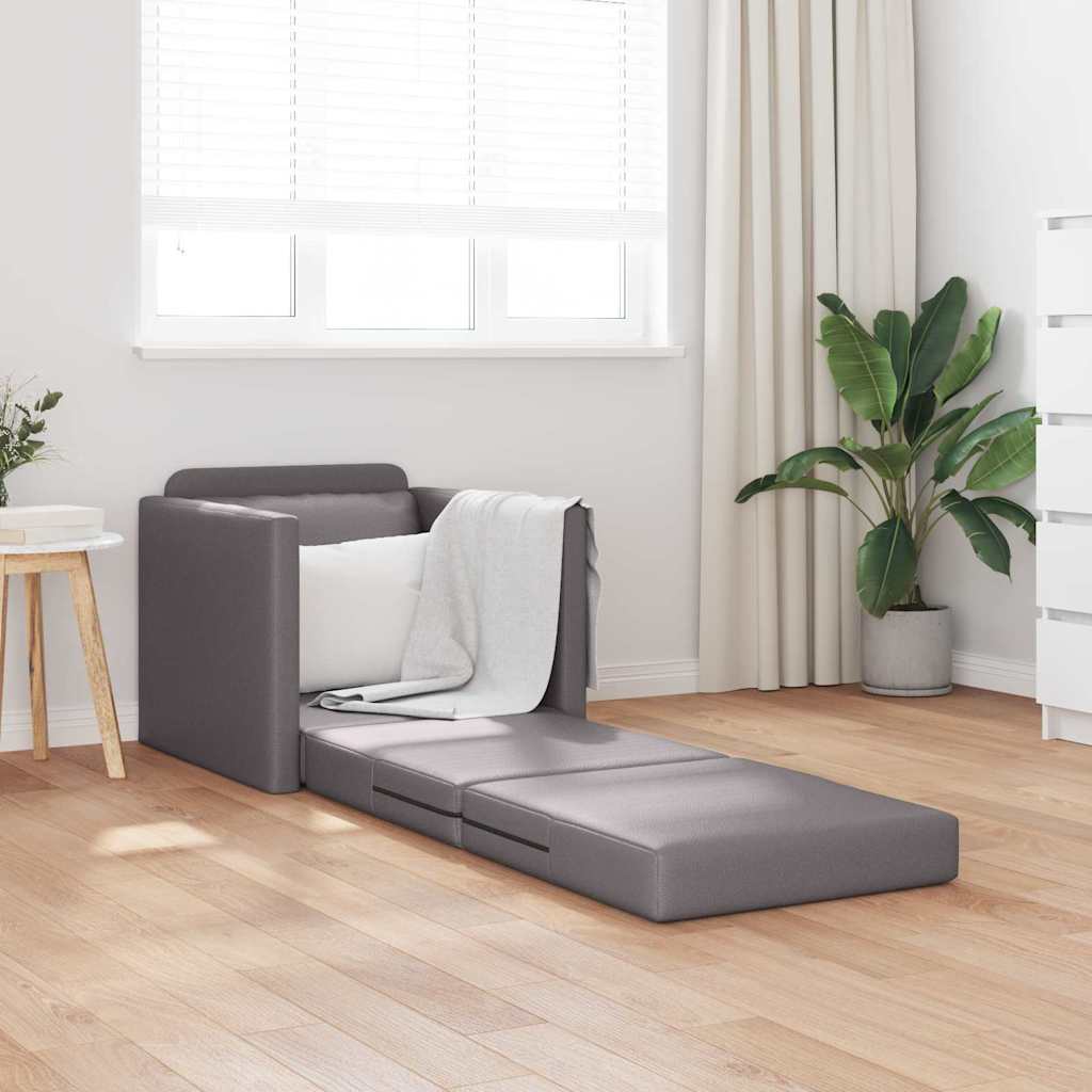 Sofa Lit de Sol avec coussin Gris 74 x 77 x 81 cm Faux cuir - XIOS