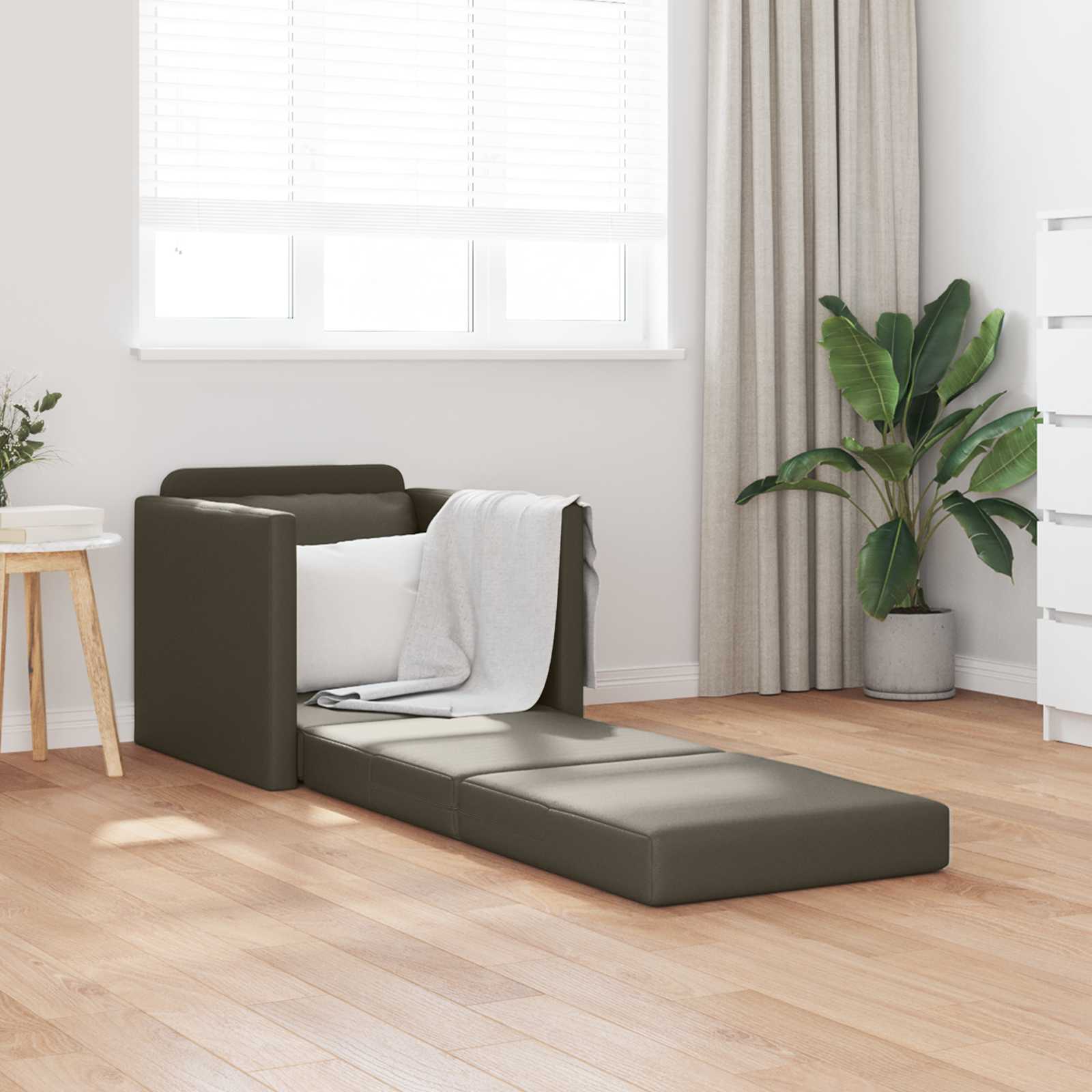 Canapé-Lit 60cm Gris Simili cuir - XIOS