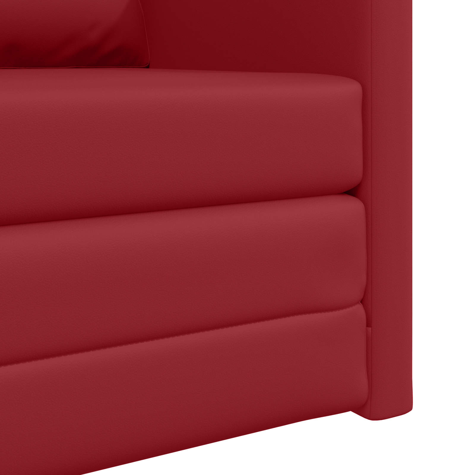 Canapé-Lit 60cm Bordeaux Simili cuir - XIOS