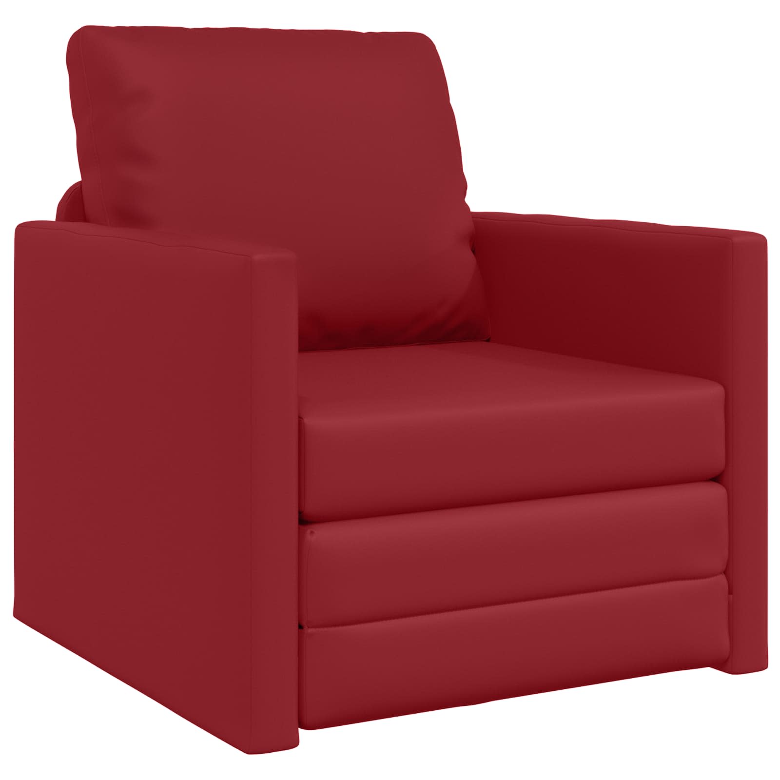 Canapé-Lit 60cm Bordeaux Simili cuir - XIOS