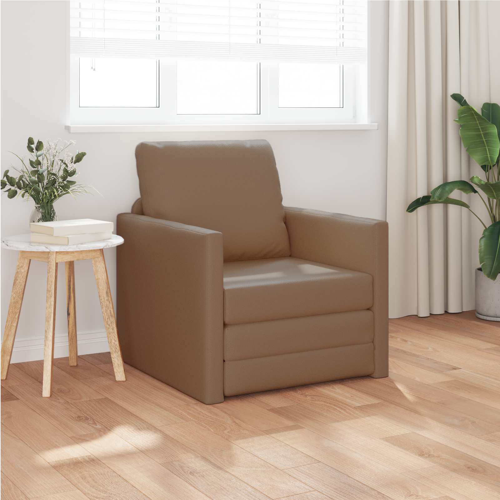 Canapé-Lit Cappuccino 74 x 77 x 81 cm Simili cuir