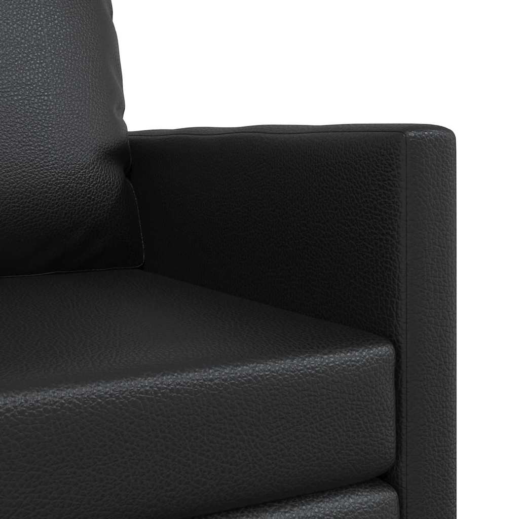 Sofa Lit de Sol avec coussin Noir 74 x 77 x 81 cm Faux cuir - XIOS