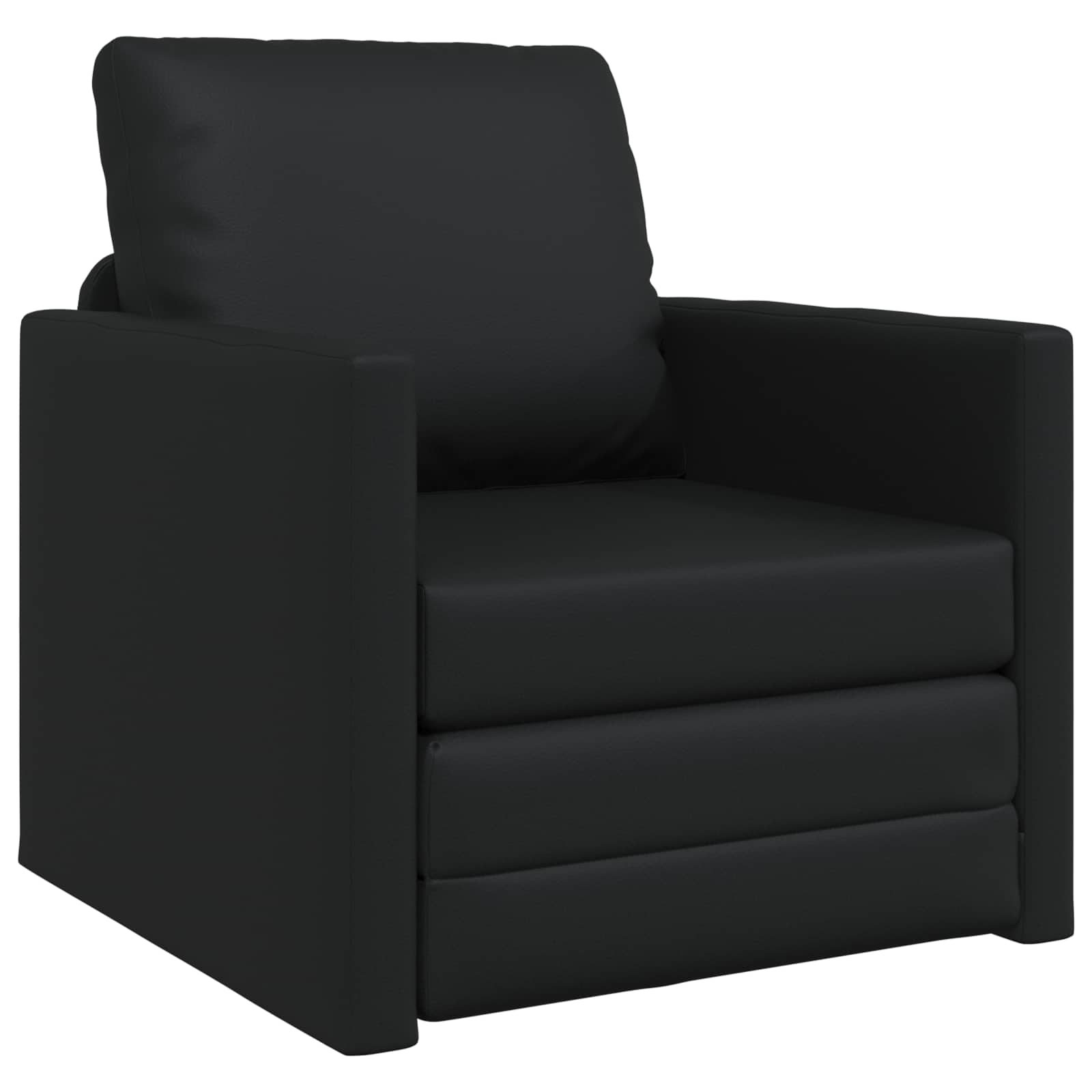 Canapé-Lit Noir 74 x 77 x 81 cm Simili cuir