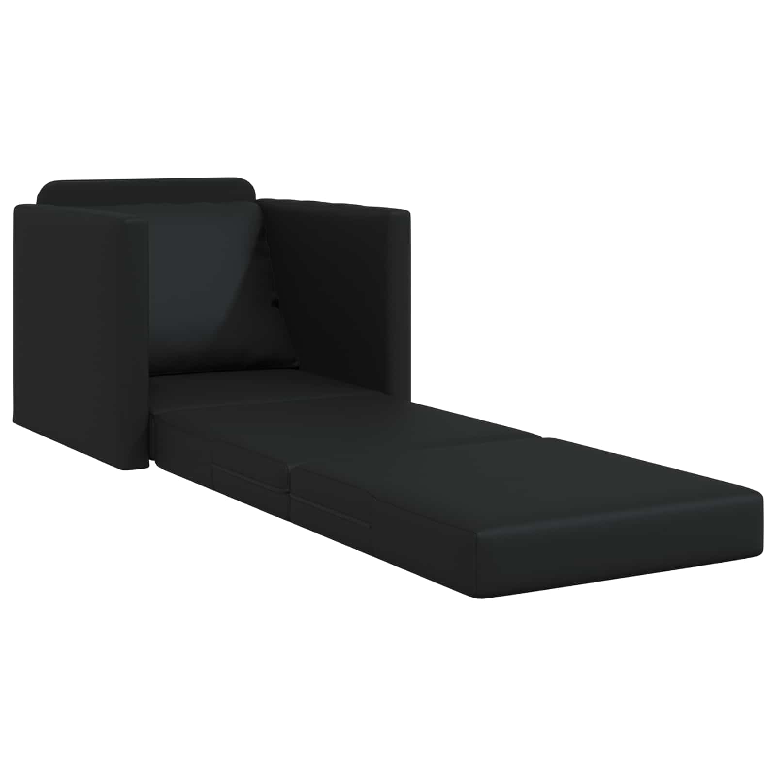 Canapé-Lit Noir 74 x 77 x 81 cm Simili cuir