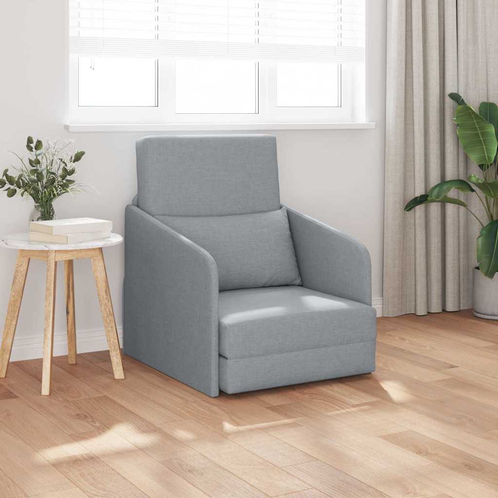 Canapé-Lit Gris clair 65 x 80 x 83 cm tissu - XIOS
