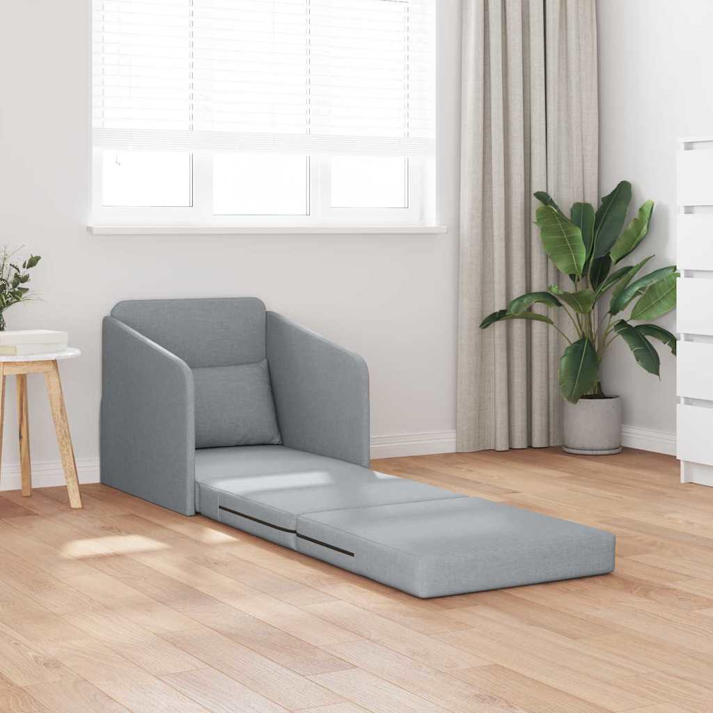 Canapé-Lit Gris clair 65 x 80 x 83 cm tissu - XIOS