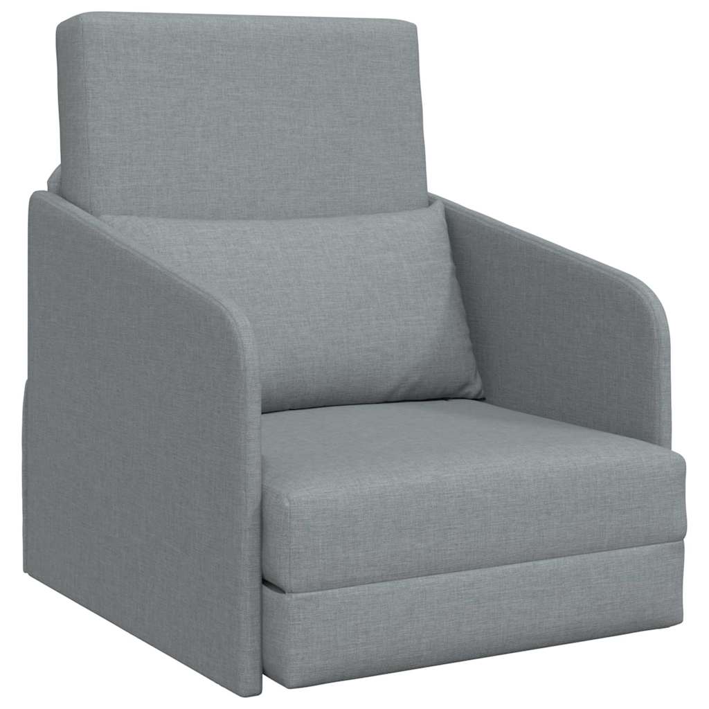 Canapé-Lit Gris clair 65 x 80 x 83 cm tissu - XIOS