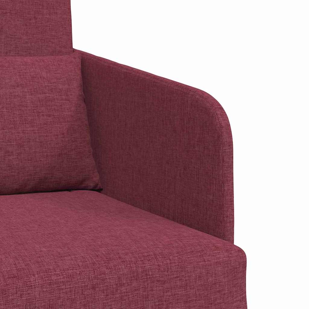 Canapé-Lit Rouge bordeaux 65 x 80 x 83 cm tissu - XIOS