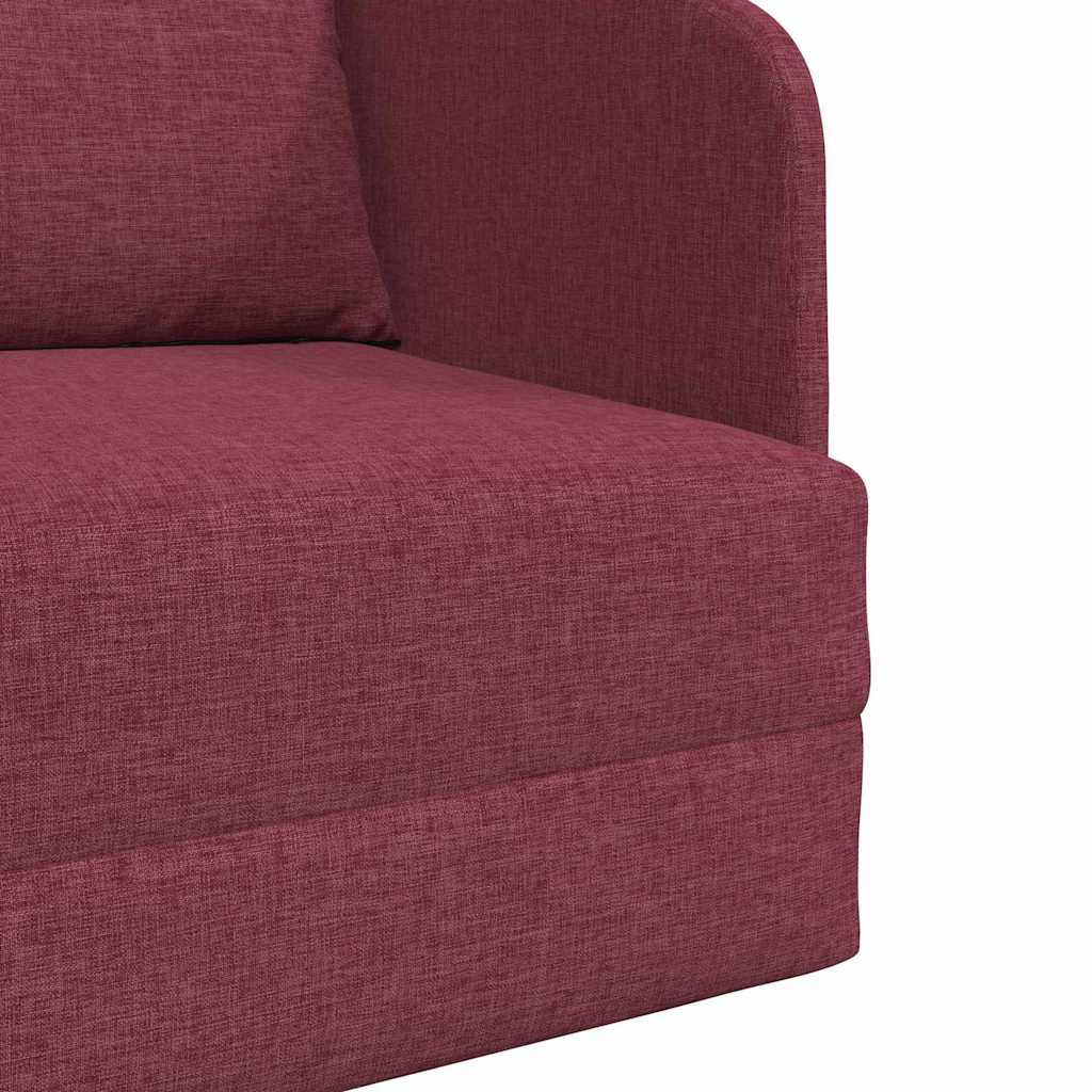 Canapé-Lit Rouge bordeaux 65 x 80 x 83 cm tissu - XIOS