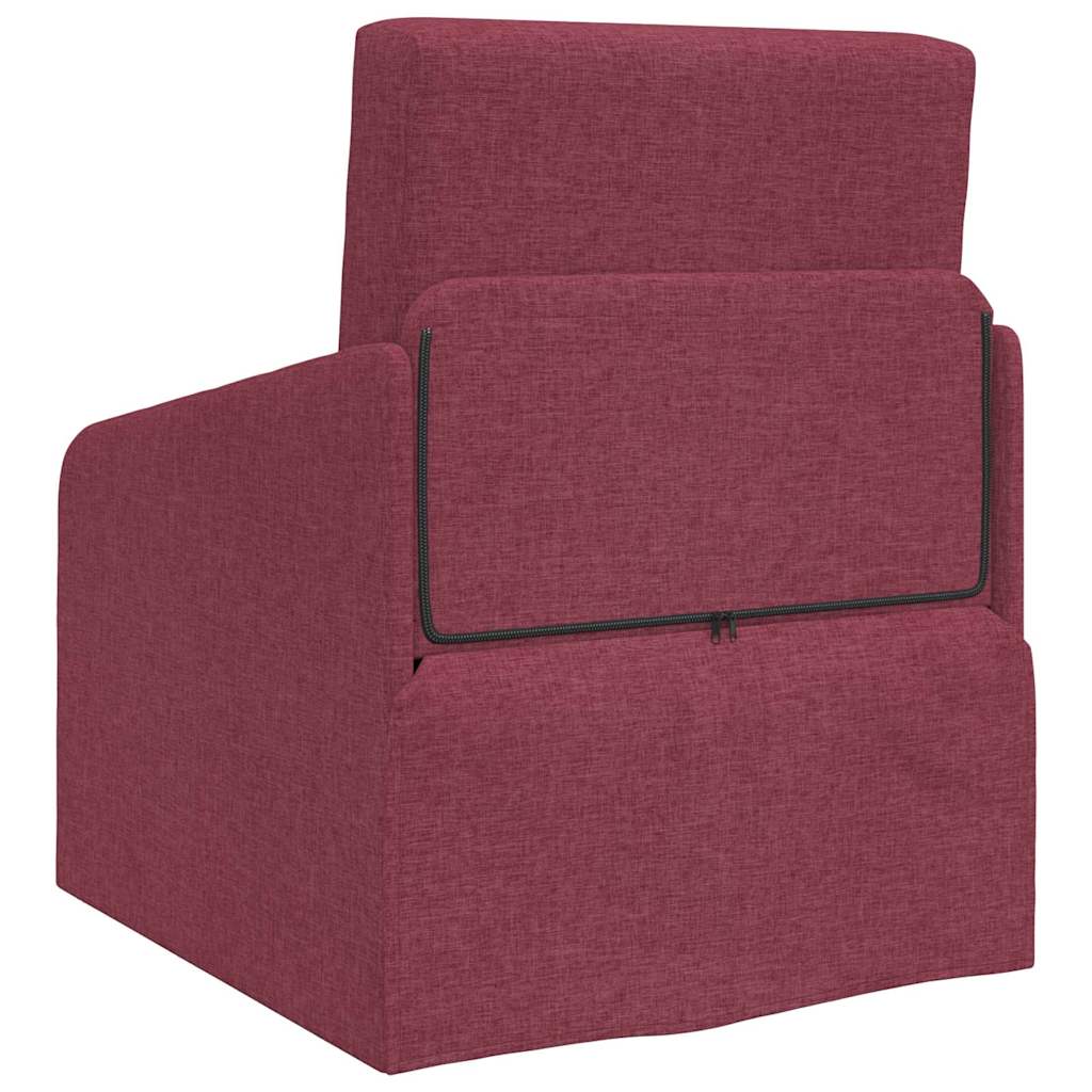 Canapé-Lit Rouge bordeaux 65 x 80 x 83 cm tissu - XIOS