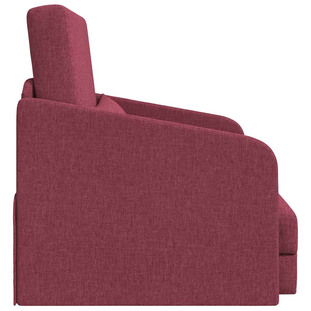 Canapé-Lit Rouge bordeaux 65 x 80 x 83 cm tissu - XIOS