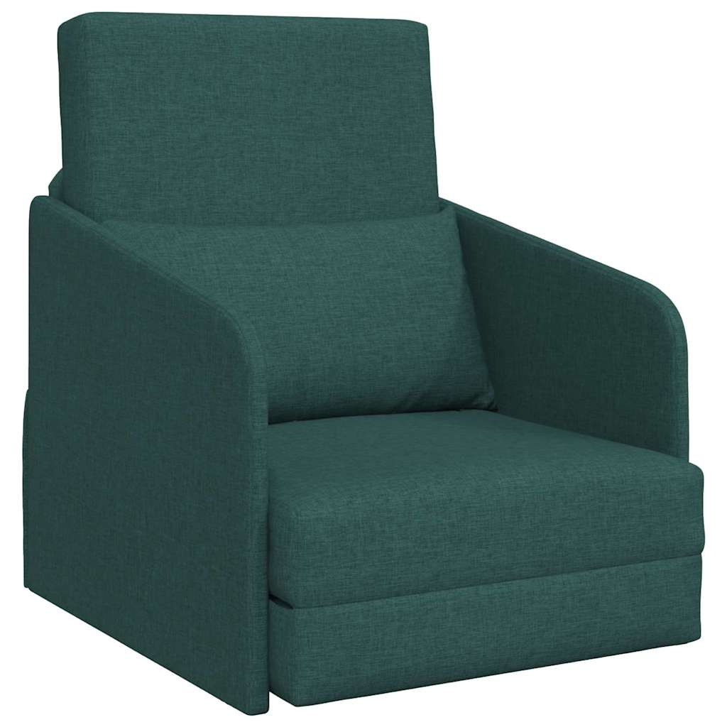 Canapé-Lit Vert foncé 65 x 80 x 83 cm tissu - XIOS