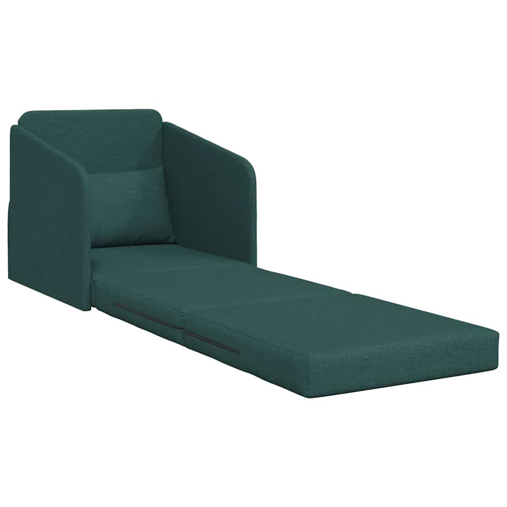 Canapé-Lit Vert foncé 65 x 80 x 83 cm tissu - XIOS
