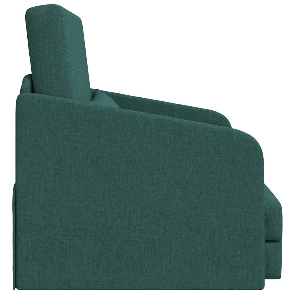 Canapé-Lit Vert foncé 65 x 80 x 83 cm tissu - XIOS