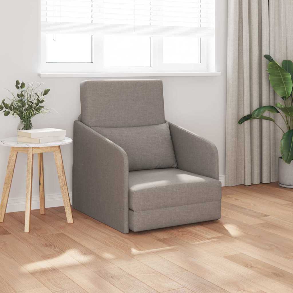 Canapé-Lit Taupe 65 x 80 x 83 cm tissu - XIOS